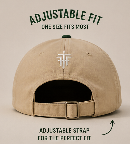 FLEE THE FLESH Embroidered Cap | Premium Cotton Adjustable Hat | Minimalist Streetwear Cap | Unisex Everyday Hat