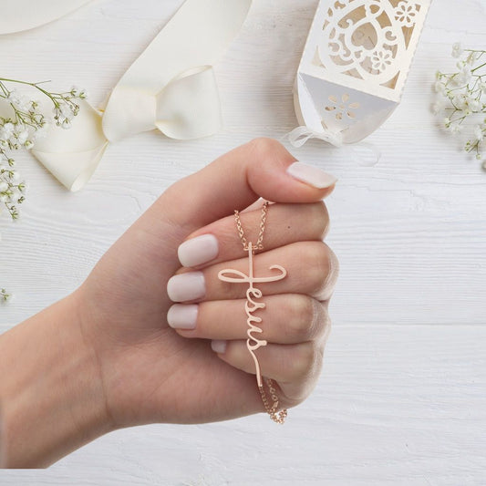 I Am the Way - Jesus Cross Necklace